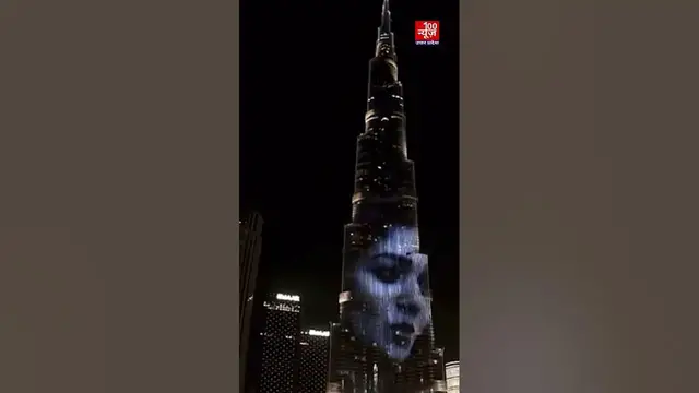 Video thumbnail for Burj Khalifa पर चला Shahrukh Khan की फिल्म #Jawan का Trailer । #shorts