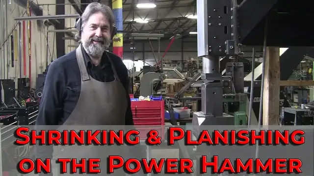 'Video thumbnail for Metal Shaping: Shrinking and planishing with the power hammer'