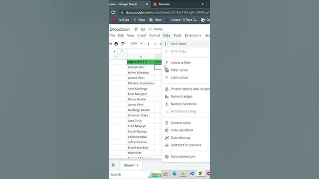 Video thumbnail for Google Sheets Dropdowns