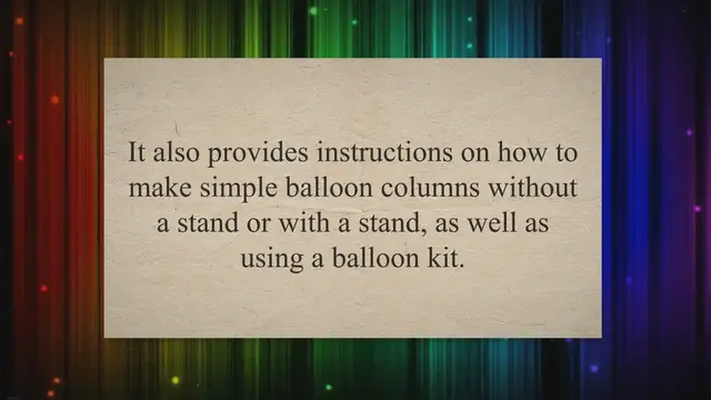 Video thumbnail for How To Make A Balloon Column – The Ultimate Guide