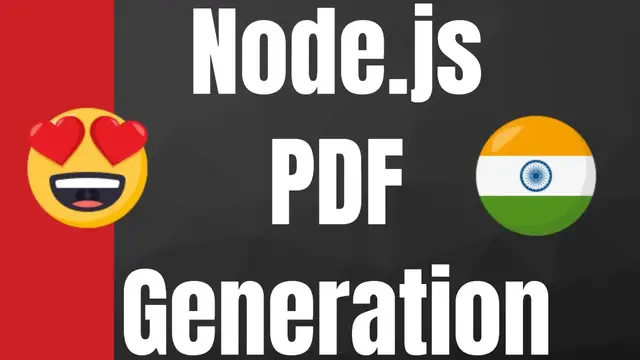 Video thumbnail for How to Create PDF Document in Node.js Using PDF-Creator-Node Library