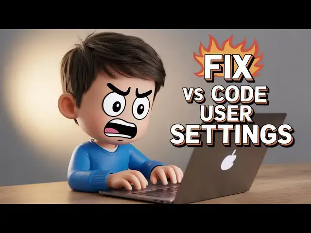 Video thumbnail for How to Fix & Reset Unable to Write into User Settings in Visual Studio Code Tutorial