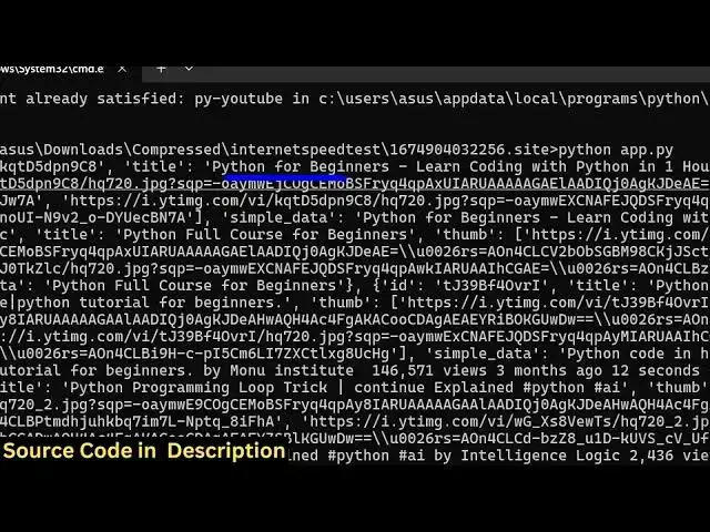 Video thumbnail for Python Youtube Data API V3 Example to Search Videos and Save it as JSON File For FREE
