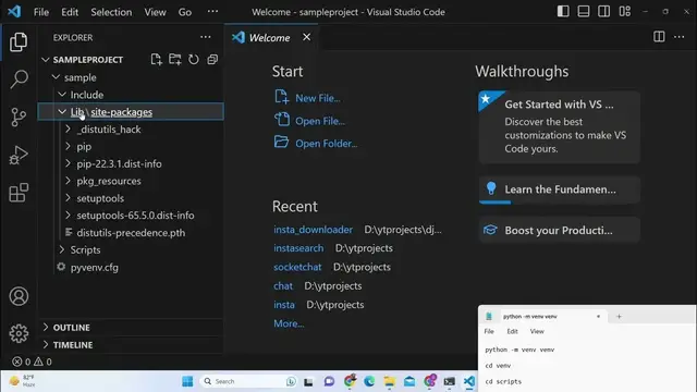 Video thumbnail for [Solved] Django-admin is not recognized as an internal or external command Using Virtual Environment