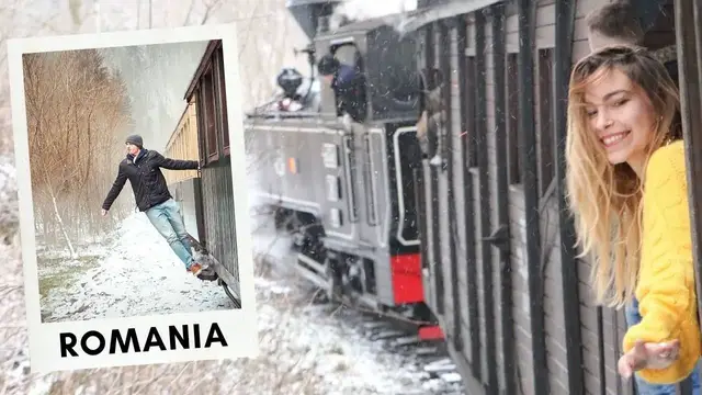 Video thumbnail for UNBELIEVABLE STEAM TRAIN in ROMANIA - Mocănița Railway