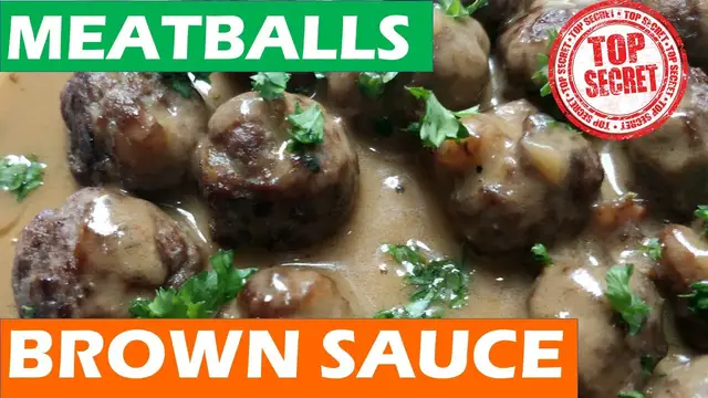 'Video thumbnail for Resepi Swedish Meatball ala IKEA Homemade dan brown sauce'