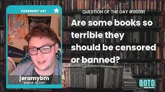 Video thumbnail for Aside from a few... manifestos, jeramy says you can learn from any book. Don't ban them!