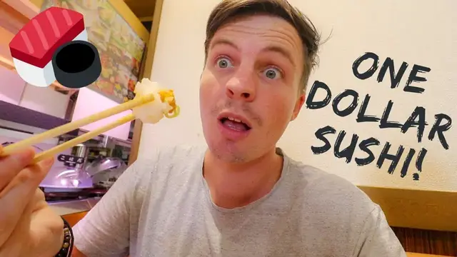 Video thumbnail for $1 SUSHI IN TOKYO  - Japan Bucket List Experience!