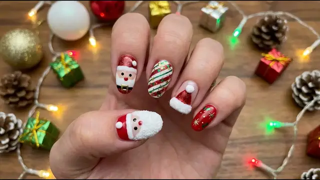 Video thumbnail for 25 Festive Santa Claus Nail Art Ideas for Holiday Cheer