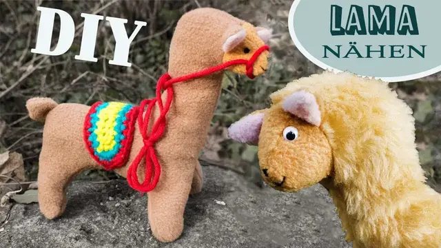 Video thumbnail for Kuscheltier nähen - Lama  Nähanleitung und Schnittmuster *** für Anfänger ***