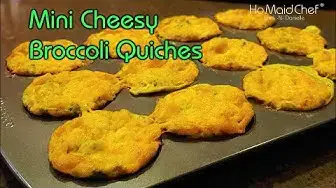 Video thumbnail for Mini Cheesy Broccoli Quiches | Dining In With Danielle