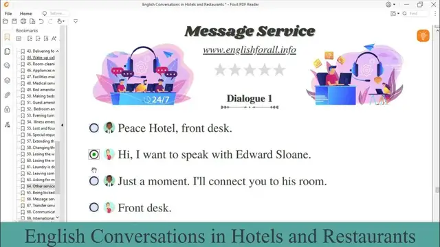 Video thumbnail for English Conversation | Message service