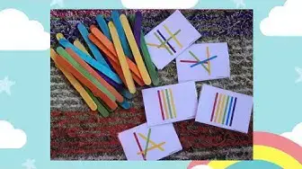 'Video thumbnail for Juegos para niños. Palitos de colores. Material educativo infantil'