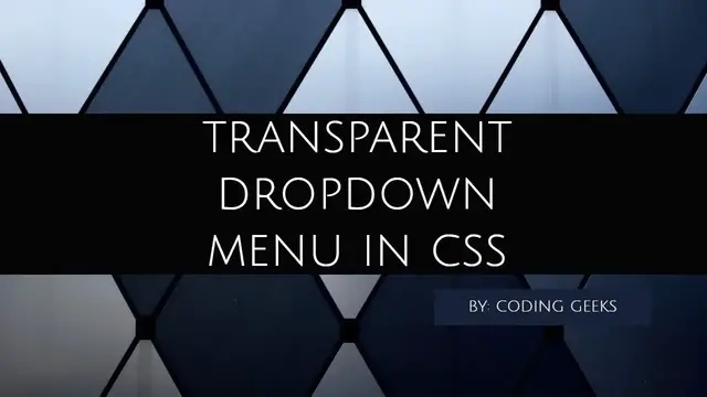 Video thumbnail for How to make a Drop Down Menu in HTML and CSS