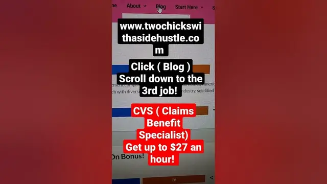 Video thumbnail for ( Work From Home ) CVS Pharmacy Hiring!  Get Paid To Process Claims!! Up to $27 An Hour!!