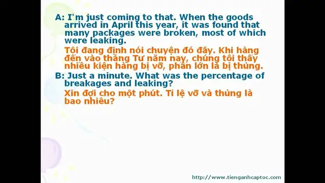 Video thumbnail for English for Trade, Finance, and Bank Unit 26 - Dialogue 005