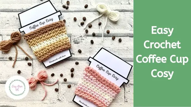 Video thumbnail for Coffee Cup Cosy Crochet Pattern Free
