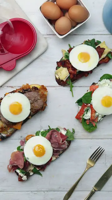 Video thumbnail for Breakfast Sandwiches 4 Ways