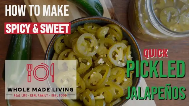 'Video thumbnail for Easy Quick Pickled Jalapenos (Spicy & Sweet)#cooking #recipe #jalapenos'