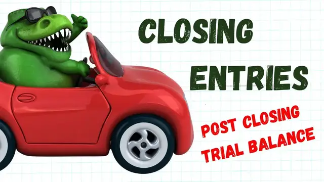 Video thumbnail for Closing Entries & Post Closing Trial Balance- Examples | Accounting How To | How to Pass Accounting