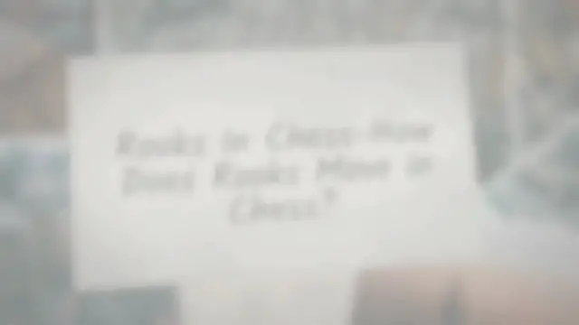 Video thumbnail for Rooks in Chess-How Does Rooks Move in Chess?