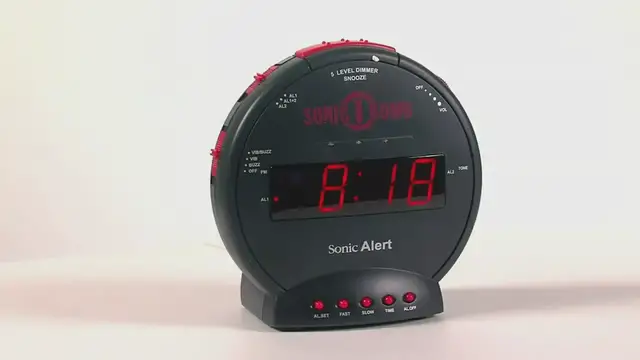 Video thumbnail for Sonic Bomb Alarm Clock Is An Extra Loud Bed Shaker