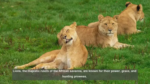 Video thumbnail for 10 Key Lion Movements: From Stealth to Power