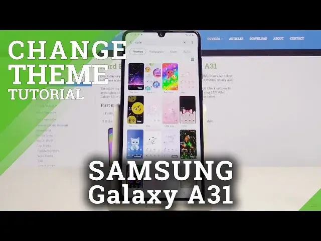 Video thumbnail for How to Change Look of Samsung Galaxy A31 – Access Theme Settings