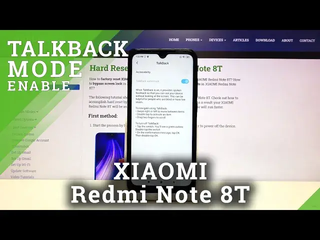 'Video thumbnail for How to Enable TalkBack Mode in XIAOMI Redmi Note 8T – Turn On / Off Screen Reader'