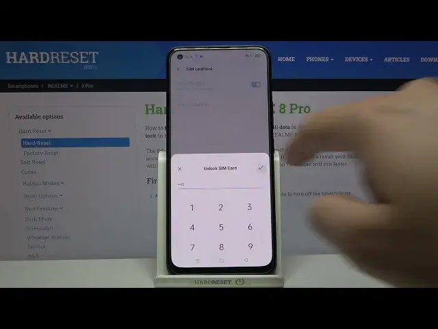 'Video thumbnail for How to Remove SIM Card PIN on Realme 8 Pro - PIN Code Removal Method'