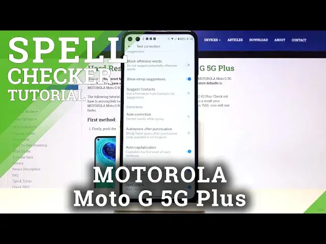 Video thumbnail for How to Enable/Disable Spell Checker in Motorola Moto G 5G Plus – Access Text Correction Options