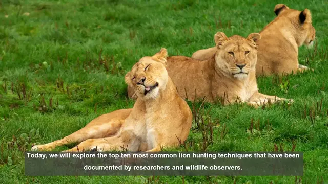 Video thumbnail for 10 Common Lion Hunting Techniques: From Ambush to Nighttime Prowls