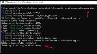 Video thumbnail for Build a Deno.js Oak CRUD REST API in Browser Using MongoDB in TypeScript & Test Using Postman
