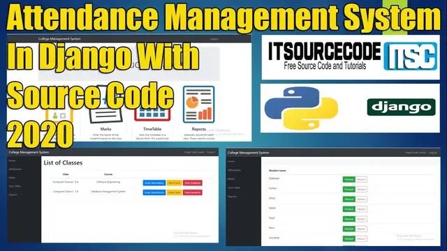 Video thumbnail for Attendance Management System Django With Source Code 2021 | Python Django Projects with Source Code