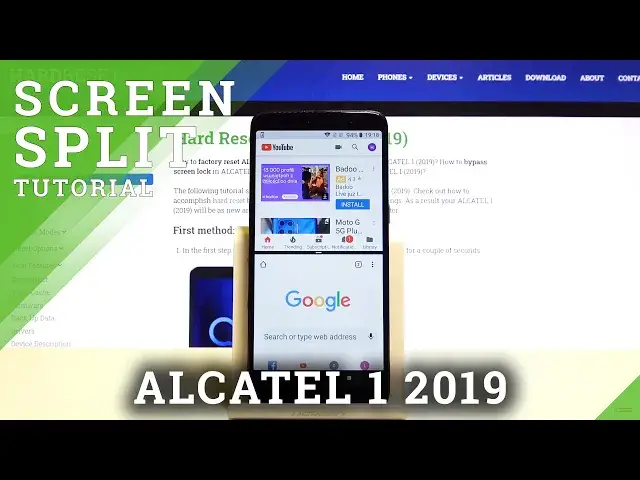 'Video thumbnail for How to Use Split Screen in Alcatel 1 2019 – Create Double Screen'