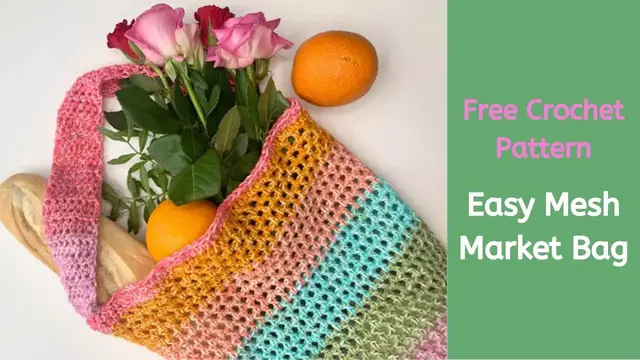 Video thumbnail for How to crochet a market bag