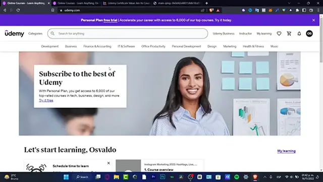 Video thumbnail for Udemy 100% Free Certificate On Paid Courses (Step by Step)  Get Udemy Online Certificate For Free