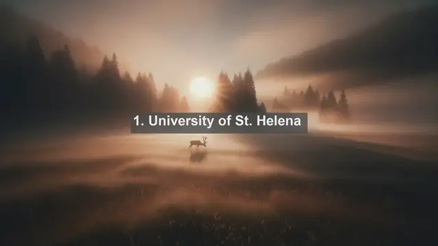 Video thumbnail for Academic Excellence Explored: Top 10 Universities in Saint Helena, Ascension and Tristan da Cunha