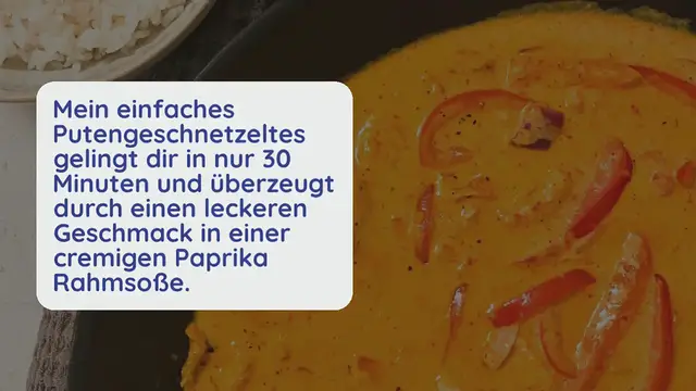 Video thumbnail for Putengeschnetzeltes mit Paprika Rahmsoße