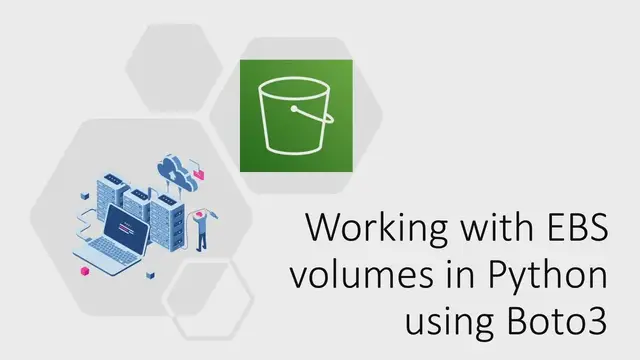 'Video thumbnail for Working with EBS volumes in Python using Boto3'