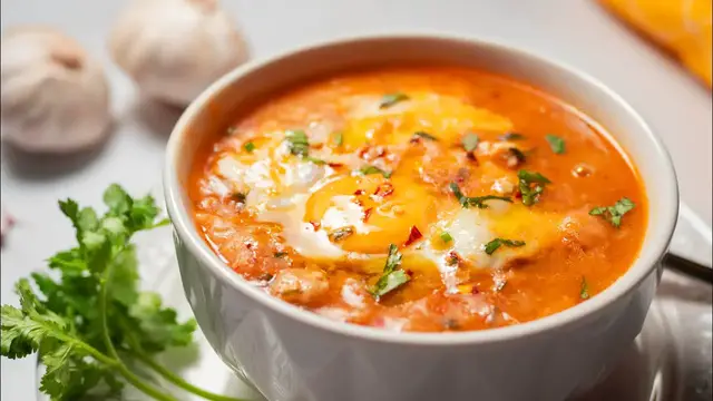 'Video thumbnail for Spanish Garlic Soup | Sopa de Ajo'