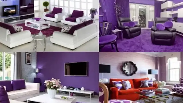 Video thumbnail for purple colour combination for living room