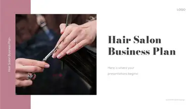 'Video thumbnail for Hair Salon Business Plan PowerPoint Template by mslides'