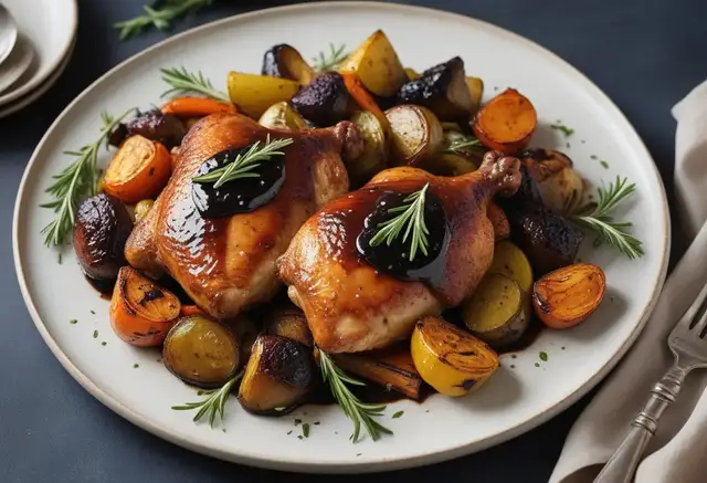 Video thumbnail for Balsamic Glazed Chicken Thighs