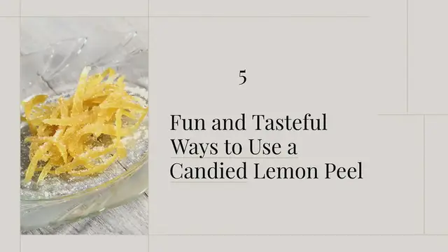 'Video thumbnail for Enjoy These 5 Unique Ways to Use Candied Lemon Peel'