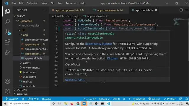 Video thumbnail for Angular 13 Project to Upload Single or Multiple Files to Node.js & Express Server Using Multer
