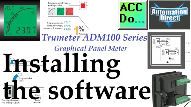 Video thumbnail for Trumeter ADM100 Series Graphical Panel Meter - Installing the software