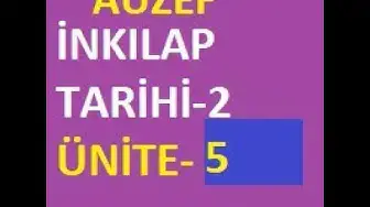 Video thumbnail for Atatürk İlkeleri Ve İnkılap Tarihi-2