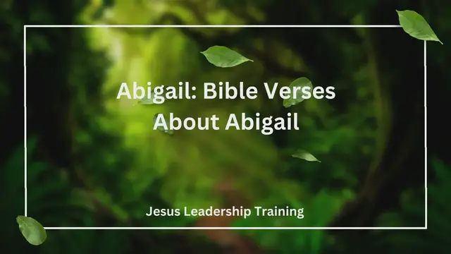 Video thumbnail for Abigail Bible Verses About Abigail