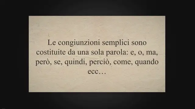'Video thumbnail for Le locuzioni congiuntive'